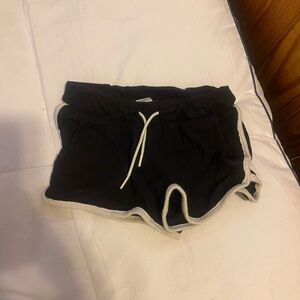 Old Navy Black Athletic Shorts with White Trim Girls